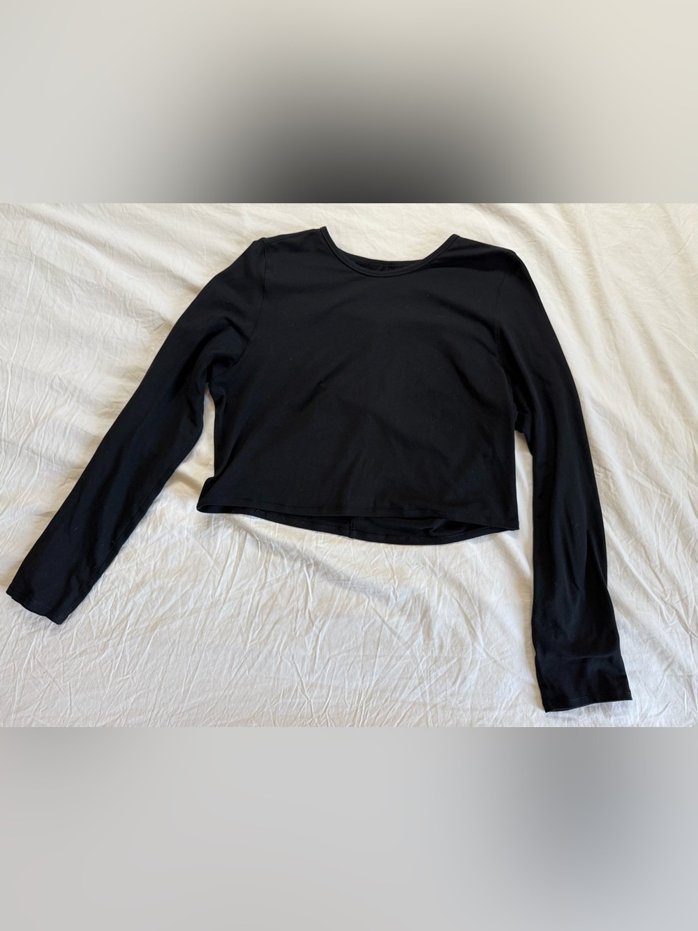 GIRLFRIEND COLLECTIVE | Women's XL Black Long-Sleeve Crop Top